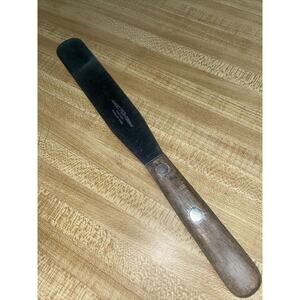 Vintage ALBERT PICK & COMPANY CHICAGO Spatula Spreader Wood Handle 11.25” Length